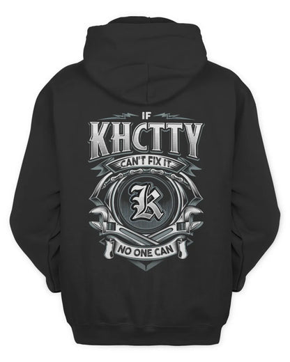 KHCTTY AP81-K4-626 - Personalized Ahmed Quote Apparel “If Ahmed Can't Fix It, No One Can” - Unisex Hoodie - Black