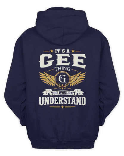 GEE KT06-M008 It’s a [NAME] Thing – You Wouldn’t Understand | Personalized Vintage T-Shirt - Unisex Hoodie - Navy