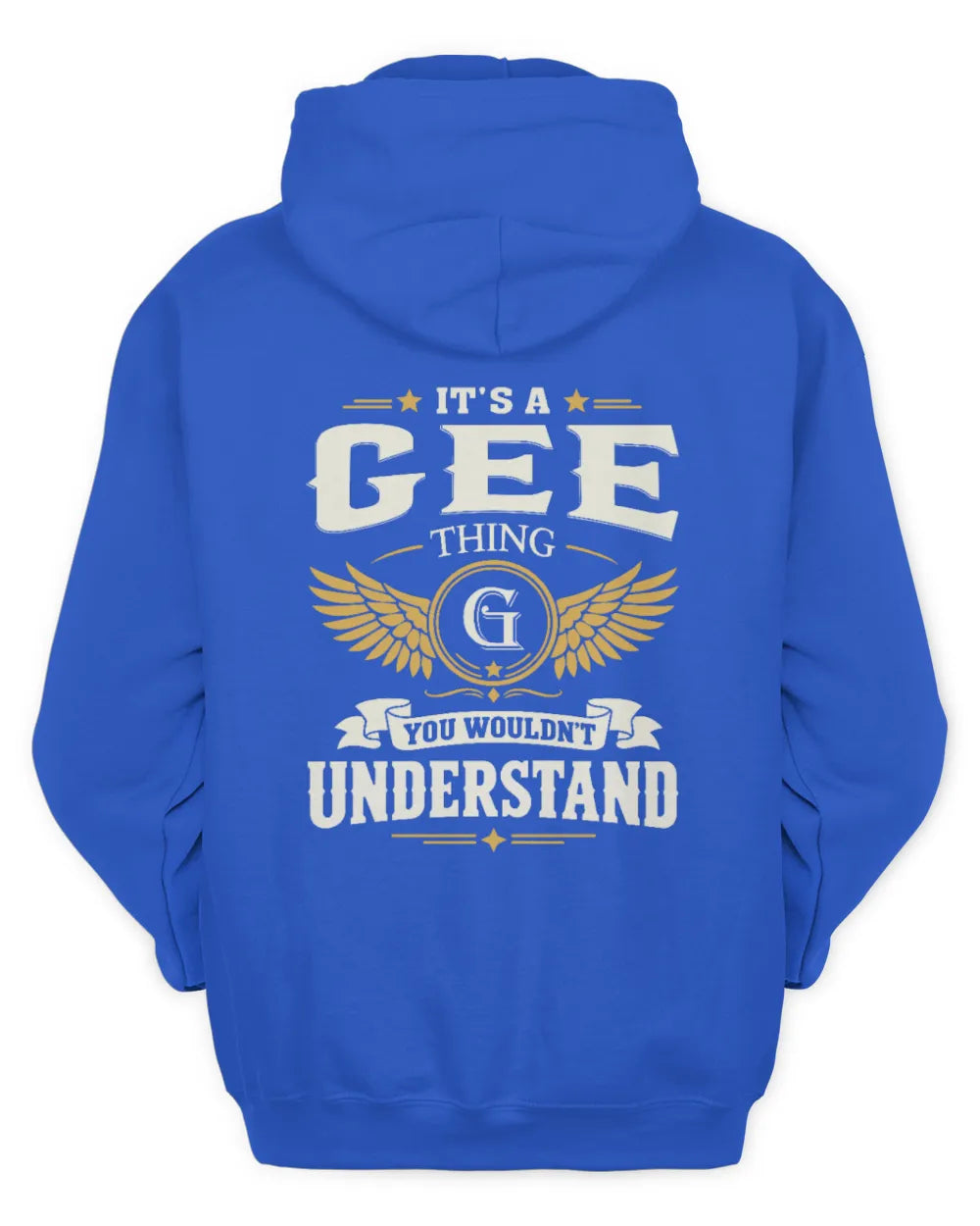 GEE KT06-M008 It’s a [NAME] Thing – You Wouldn’t Understand | Personalized Vintage T-Shirt - Unisex Hoodie - Royal