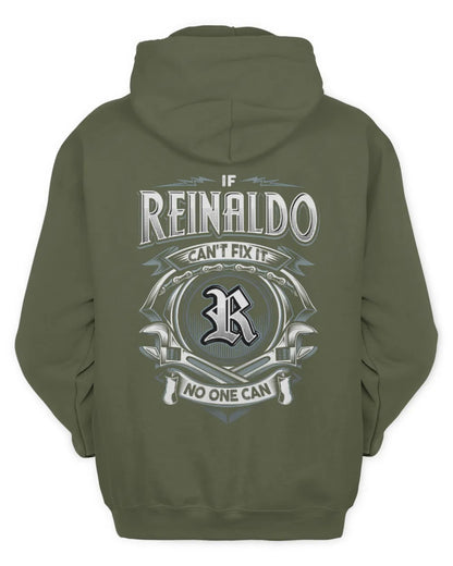 REINALDO AP81-K4-626 - Personalized Ahmed Quote Apparel “If Ahmed Can't Fix It, No One Can” - Unisex Hoodie - Military Green
