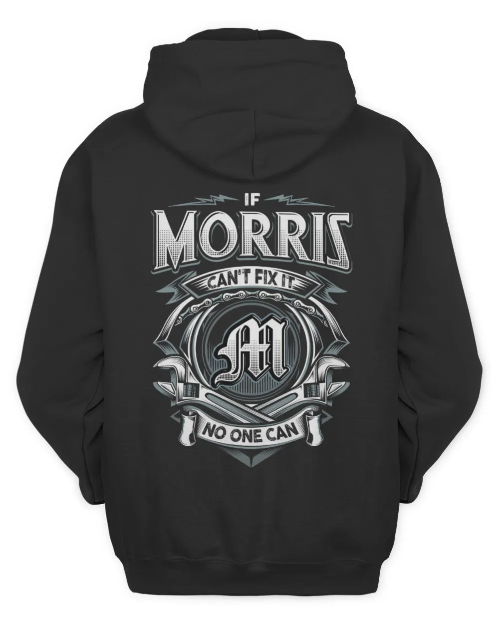 MORRIS AP81-K4-626 - Personalized Ahmed Quote Apparel “If Ahmed Can't Fix It, No One Can” - Unisex Hoodie - Black