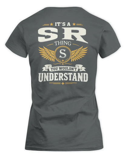 SR KT06-M008 It’s a [NAME] Thing – You Wouldn’t Understand | Personalized Vintage T-Shirt - Women's Standard T-Shirt - Charcoal
