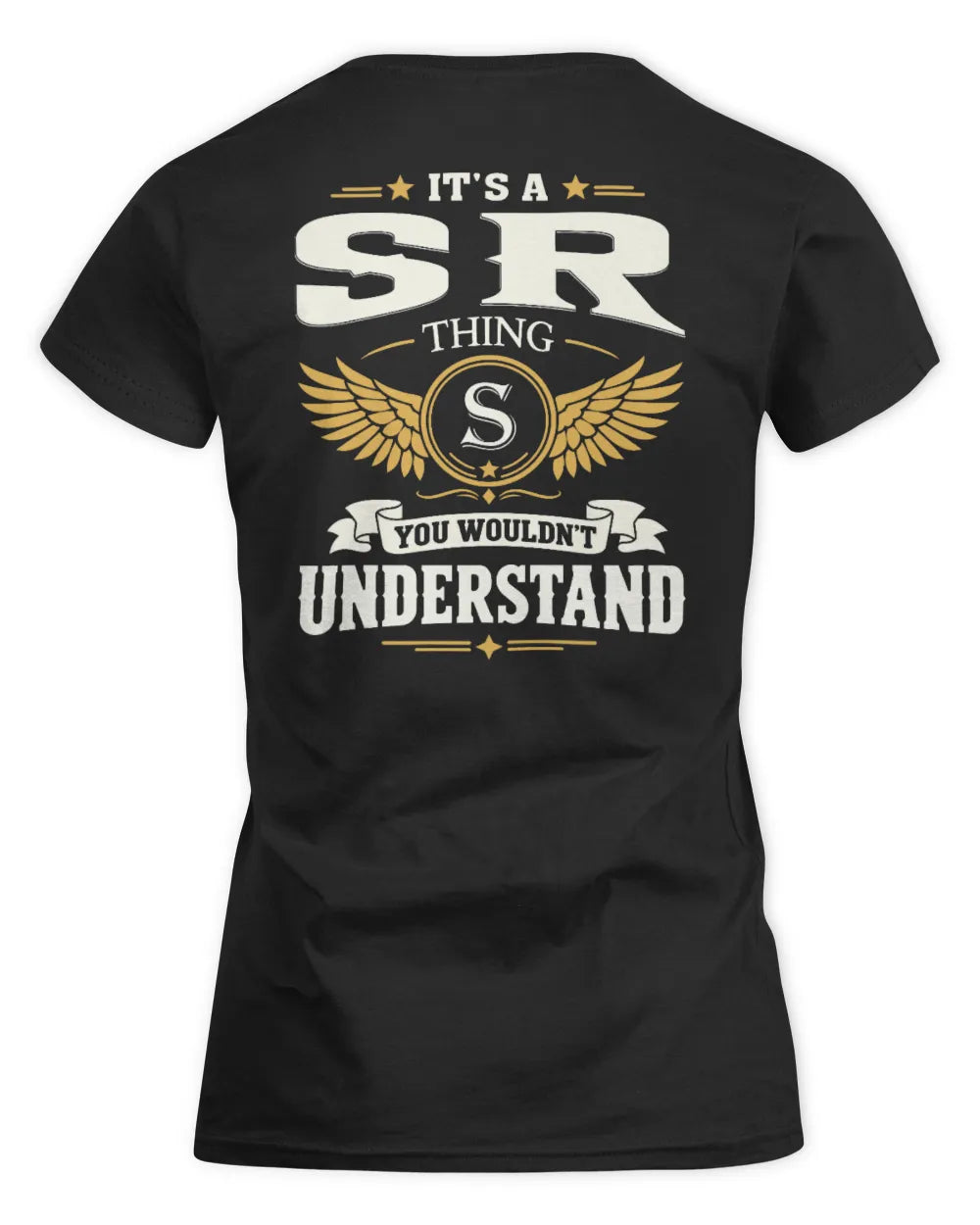 SR KT06-M008 It’s a [NAME] Thing – You Wouldn’t Understand | Personalized Vintage T-Shirt - Women's Standard T-Shirt - Black