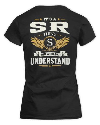SR KT06-M008 It’s a [NAME] Thing – You Wouldn’t Understand | Personalized Vintage T-Shirt - Women's Standard T-Shirt - Black