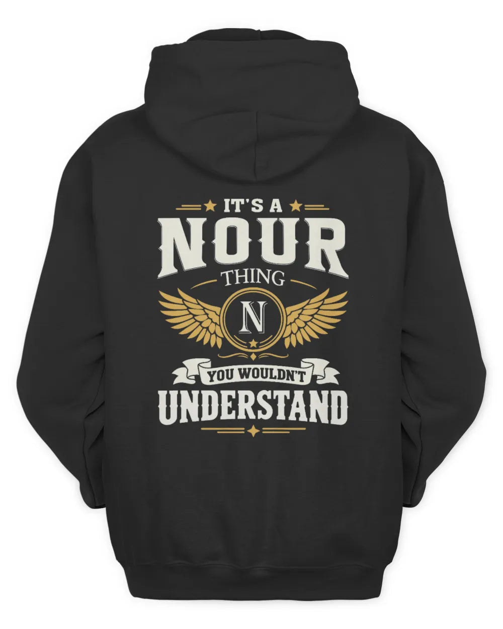 NOUR KT06-M008 It’s a [NAME] Thing – You Wouldn’t Understand | Personalized Vintage T-Shirt - Unisex Hoodie - Black