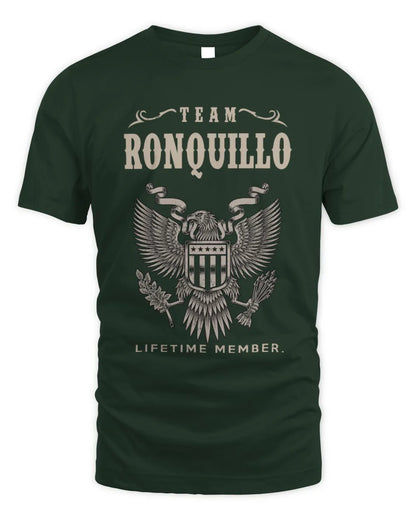 RONQUILLO TP06-K82 – Personalized Classic Style Apparel “Team NAME Lifetime Member” - Unisex Standard T-Shirt - Forest Green