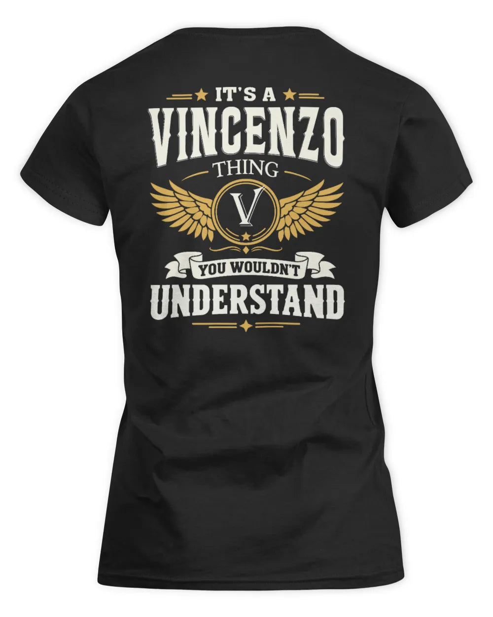 VINCENZO KT06-M008 It’s a [NAME] Thing – You Wouldn’t Understand | Personalized Vintage T-Shirt - Women's Standard T-Shirt - Black