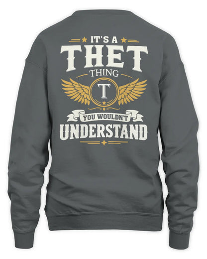 THET KT06-M008 It’s a [NAME] Thing – You Wouldn’t Understand | Personalized Vintage T-Shirt - Unisex Sweatshirt - Charcoal
