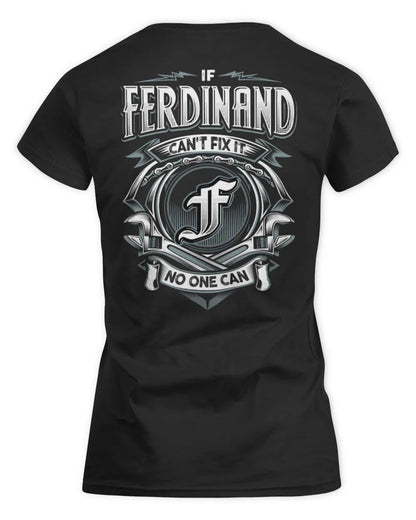 FERDINAND AP81-K4-626 - Personalized Ahmed Quote Apparel “If Ahmed Can't Fix It, No One Can” - Women's Standard T-Shirt - Black