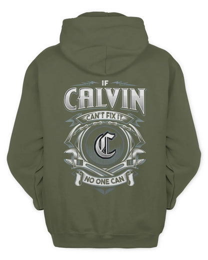 CALVIN AP81-K4-626 - Personalized Ahmed Quote Apparel “If Ahmed Can't Fix It, No One Can” - Unisex Hoodie - Military Green