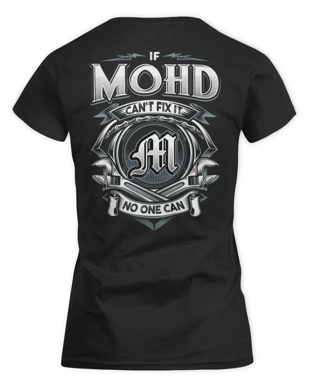 MOHD AP81-K4-626 - Personalized Ahmed Quote Apparel “If Ahmed Can't Fix It, No One Can” - Women's Standard T-Shirt - Black