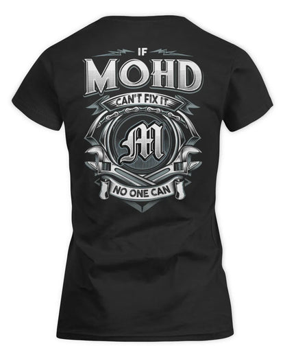 MOHD AP81-K4-626 - Personalized Ahmed Quote Apparel “If Ahmed Can't Fix It, No One Can” - Women's Standard T-Shirt - Black