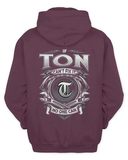 TON AP81-K4-626 - Personalized Ahmed Quote Apparel “If Ahmed Can't Fix It, No One Can” - Unisex Hoodie - Maroon