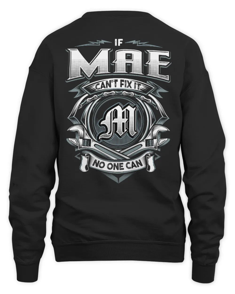 MAE AP81-K4-626 - Personalized Ahmed Quote Apparel “If Ahmed Can't Fix It, No One Can” - Unisex Sweatshirt - Black