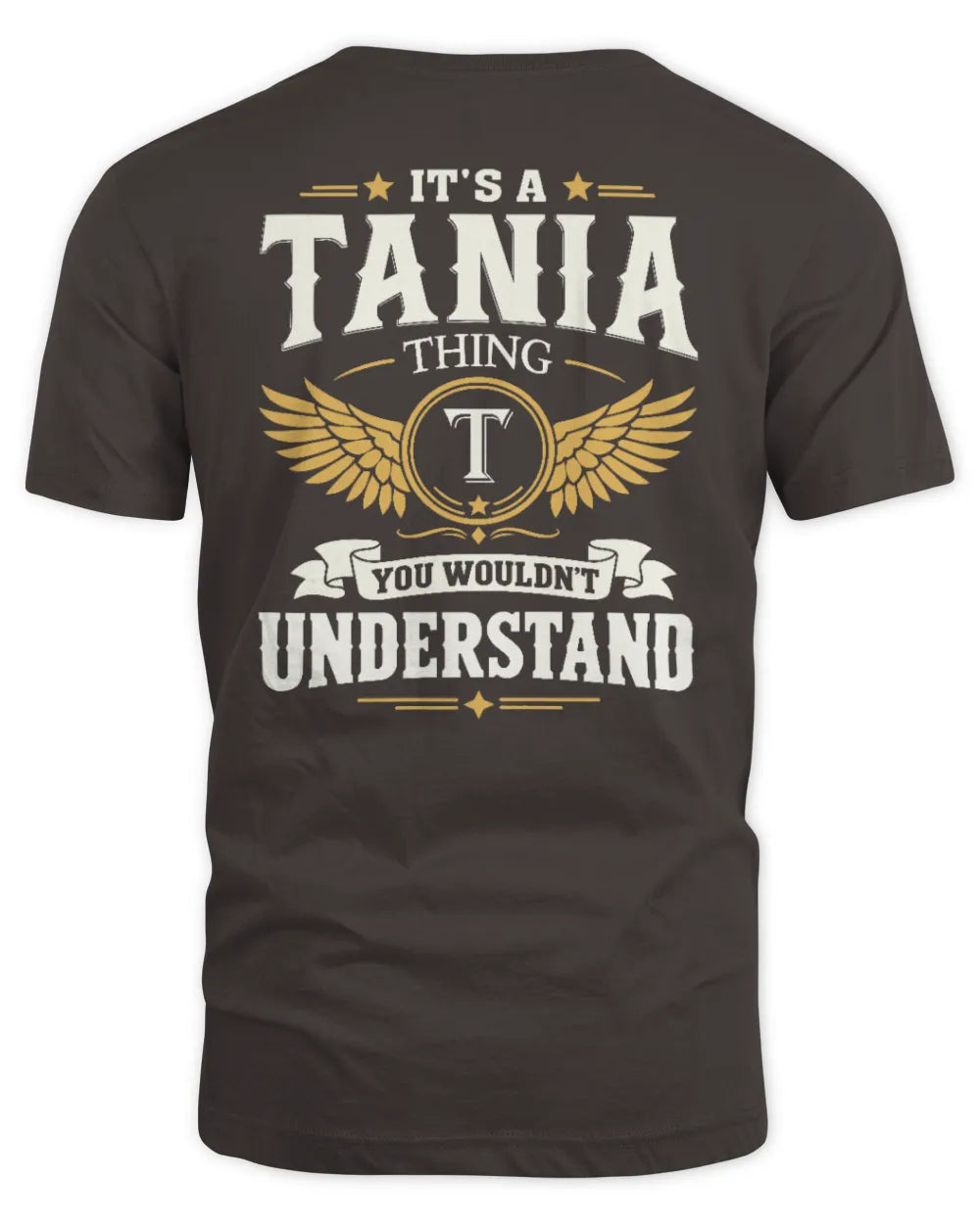 TANIA KT06-M008 It’s a [NAME] Thing – You Wouldn’t Understand | Personalized Vintage T-Shirt - Unisex Standard T-Shirt - Dark Chocolate