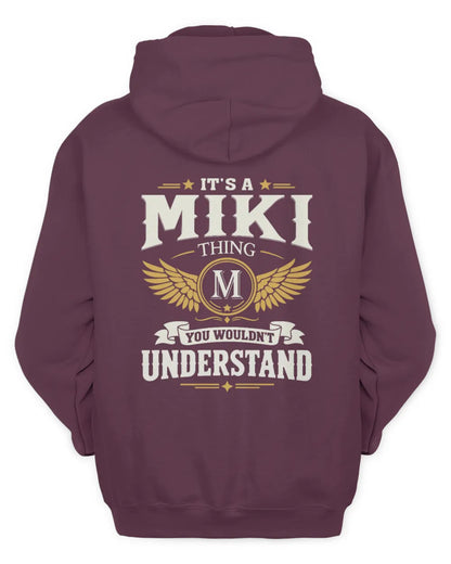 MIKI KT06-M008 It’s a [NAME] Thing – You Wouldn’t Understand | Personalized Vintage T-Shirt - Unisex Hoodie - Maroon