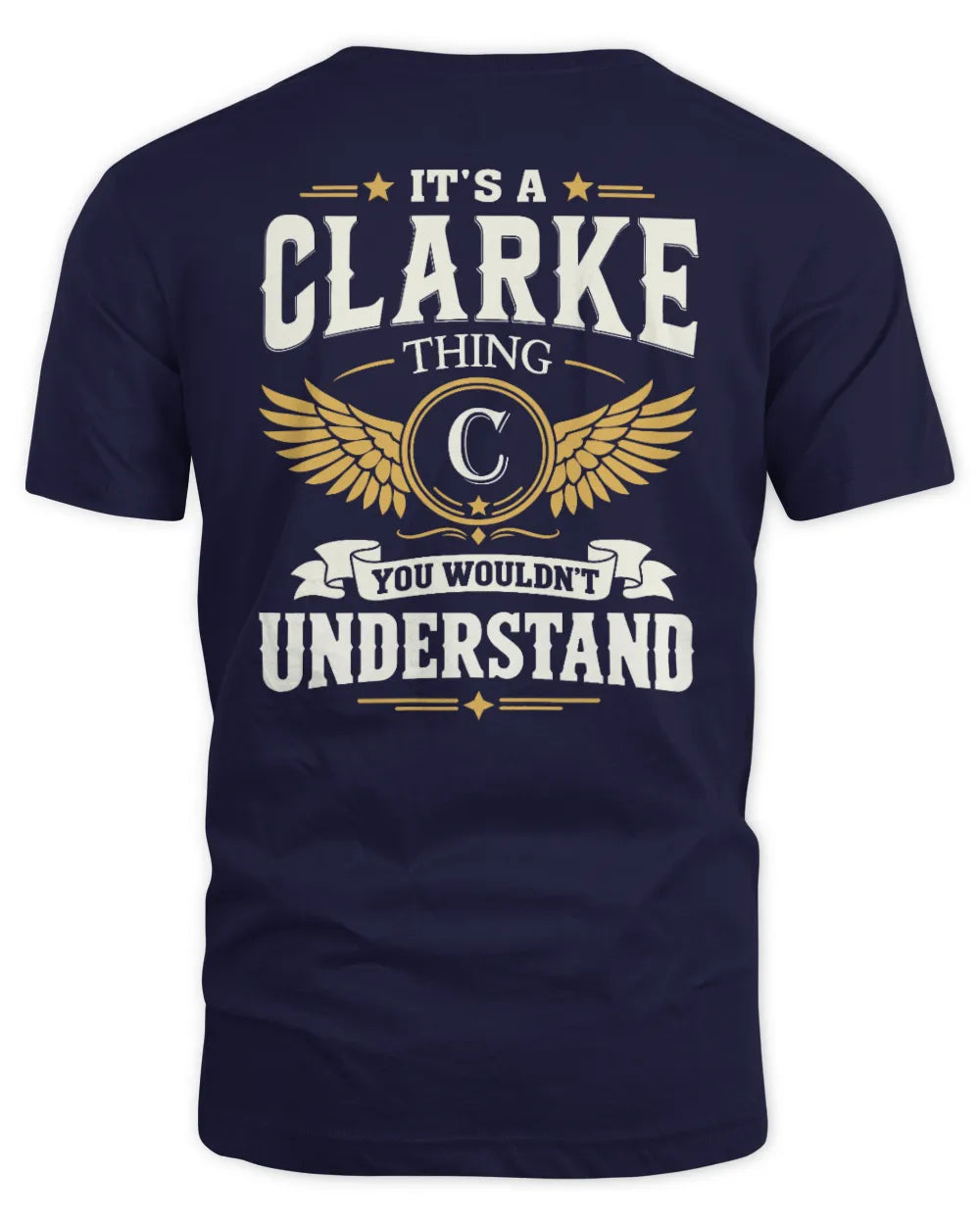 CLARKE KT06-M008 It’s a [NAME] Thing – You Wouldn’t Understand | Personalized Vintage T-Shirt - Unisex Standard T-Shirt - Navy