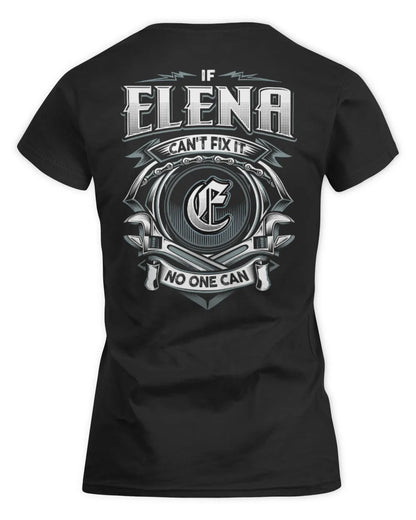 ELENA AP81-K4-626 - Personalized Ahmed Quote Apparel “If Ahmed Can't Fix It, No One Can” - Women's Standard T-Shirt - Black