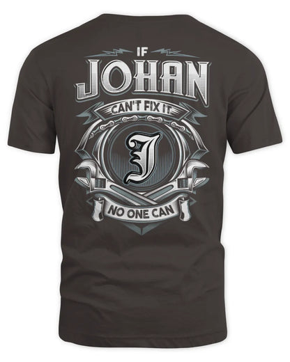 JOHAN AP81-K4-626 - Personalized Ahmed Quote Apparel “If Ahmed Can't Fix It, No One Can” - Unisex Standard T-Shirt - Dark Chocolate