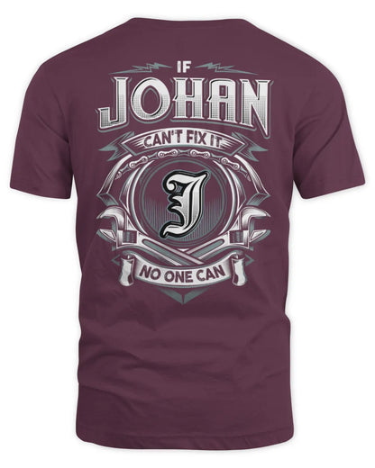 JOHAN AP81-K4-626 - Personalized Ahmed Quote Apparel “If Ahmed Can't Fix It, No One Can” - Unisex Standard T-Shirt - Maroon