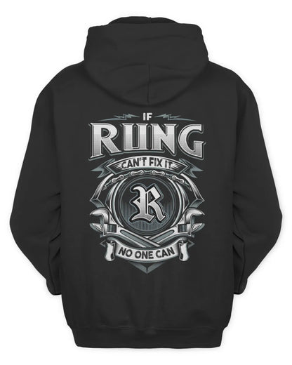 RUNG AP81-K4-626 - Personalized Ahmed Quote Apparel “If Ahmed Can't Fix It, No One Can” - Unisex Hoodie - Black