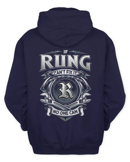 RUNG AP81-K4-626 - Personalized Ahmed Quote Apparel “If Ahmed Can't Fix It, No One Can” - Unisex Hoodie - Navy