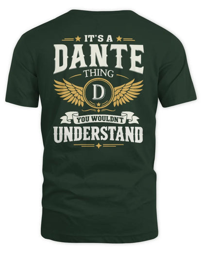 DANTE KT06-M008 It’s a [NAME] Thing – You Wouldn’t Understand | Personalized Vintage T-Shirt - Unisex Standard T-Shirt - Forest Green