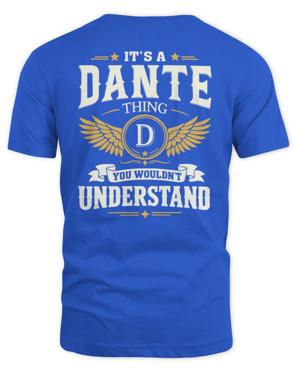 DANTE KT06-M008 It’s a [NAME] Thing – You Wouldn’t Understand | Personalized Vintage T-Shirt - Unisex Standard T-Shirt - Royal