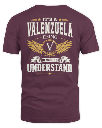 VALENZUELA KT06-M008 It’s a [NAME] Thing – You Wouldn’t Understand | Personalized Vintage T-Shirt - Unisex Standard T-Shirt - Maroon