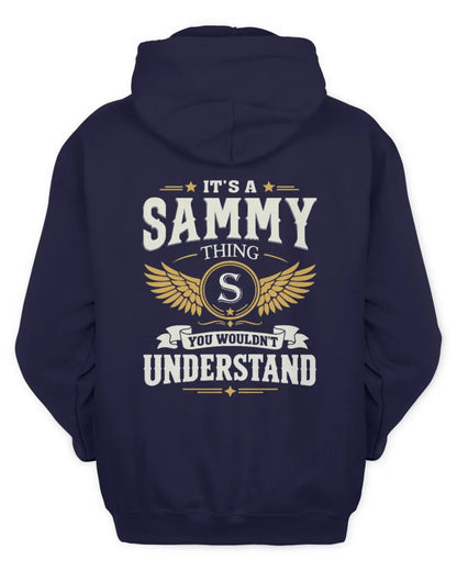SAMMY KT06-M008 It’s a [NAME] Thing – You Wouldn’t Understand | Personalized Vintage T-Shirt - Unisex Hoodie - Navy