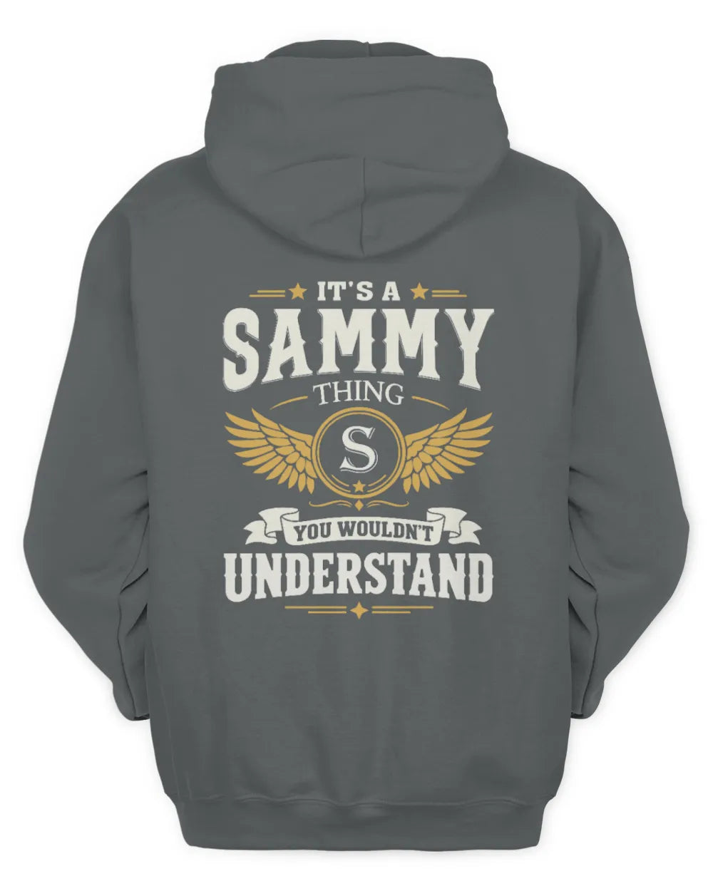 SAMMY KT06-M008 It’s a [NAME] Thing – You Wouldn’t Understand | Personalized Vintage T-Shirt - Unisex Hoodie - Charcoal