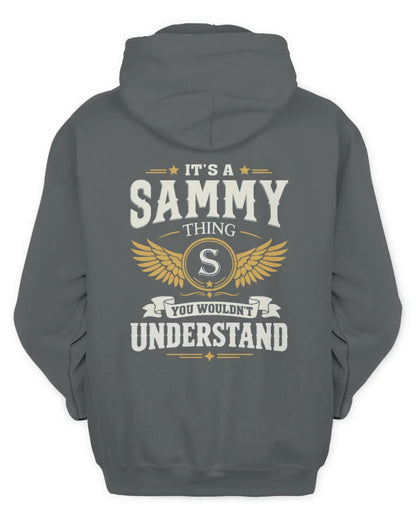 SAMMY KT06-M008 It’s a [NAME] Thing – You Wouldn’t Understand | Personalized Vintage T-Shirt - Unisex Hoodie - Charcoal