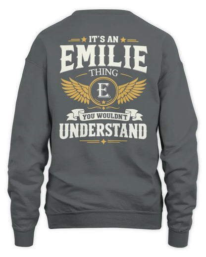 EMILIE KT06-M008 It’s a [NAME] Thing – You Wouldn’t Understand | Personalized Vintage T-Shirt - Unisex Sweatshirt - Charcoal