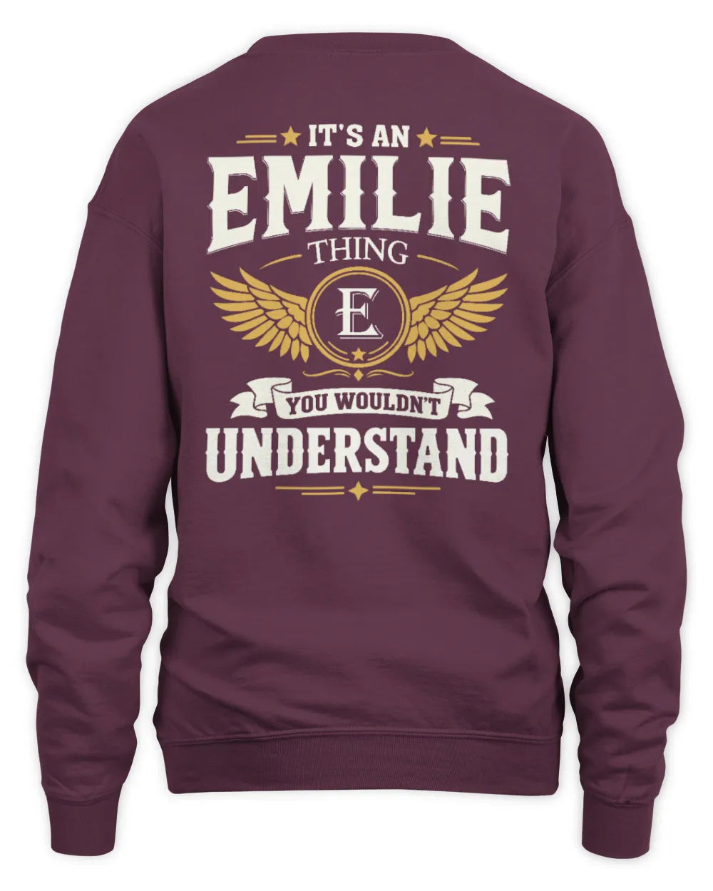 EMILIE KT06-M008 It’s a [NAME] Thing – You Wouldn’t Understand | Personalized Vintage T-Shirt - Unisex Sweatshirt - Maroon
