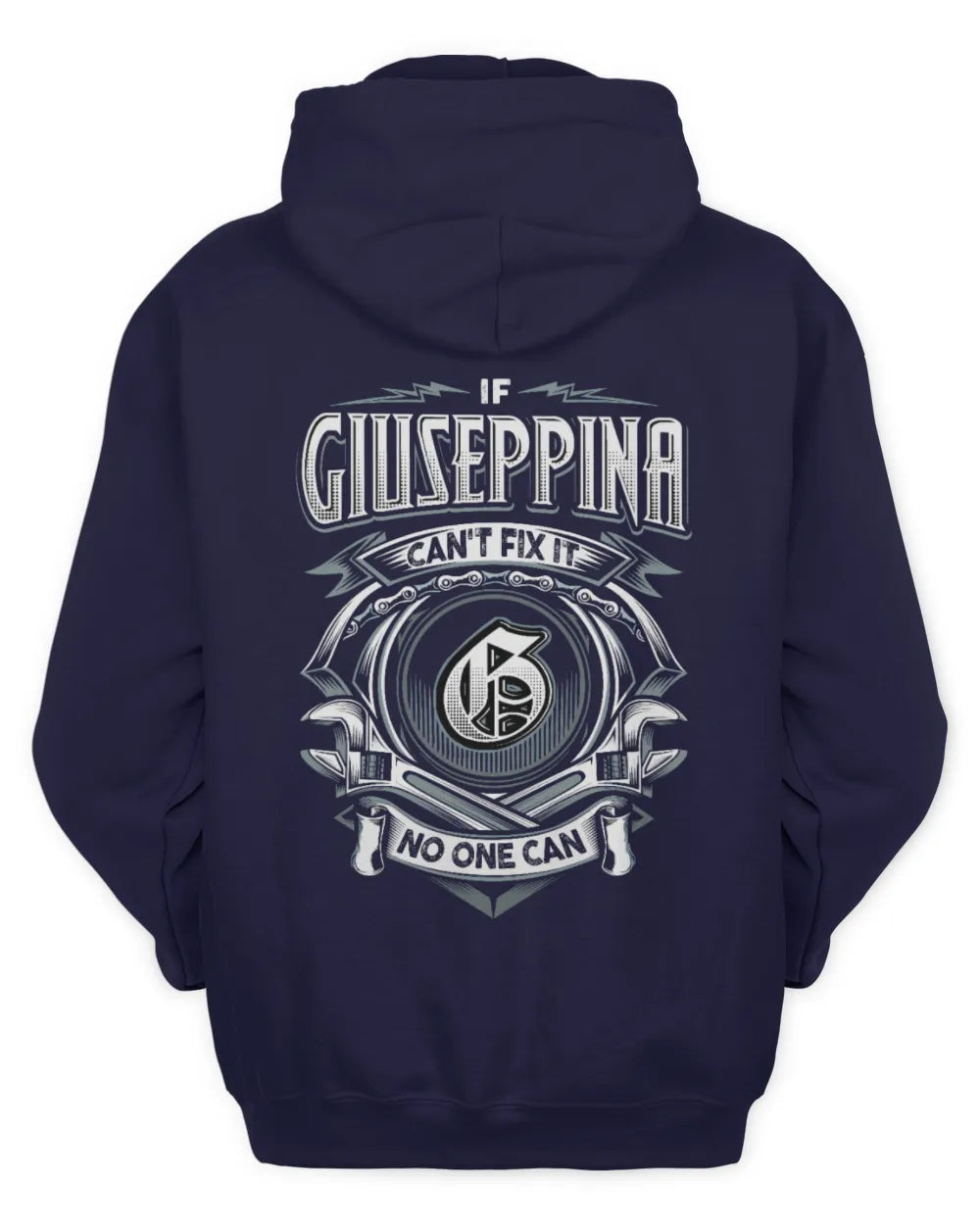 GIUSEPPINA AP81-K4-626 - Personalized Ahmed Quote Apparel “If Ahmed Can't Fix It, No One Can” - Unisex Hoodie - Navy