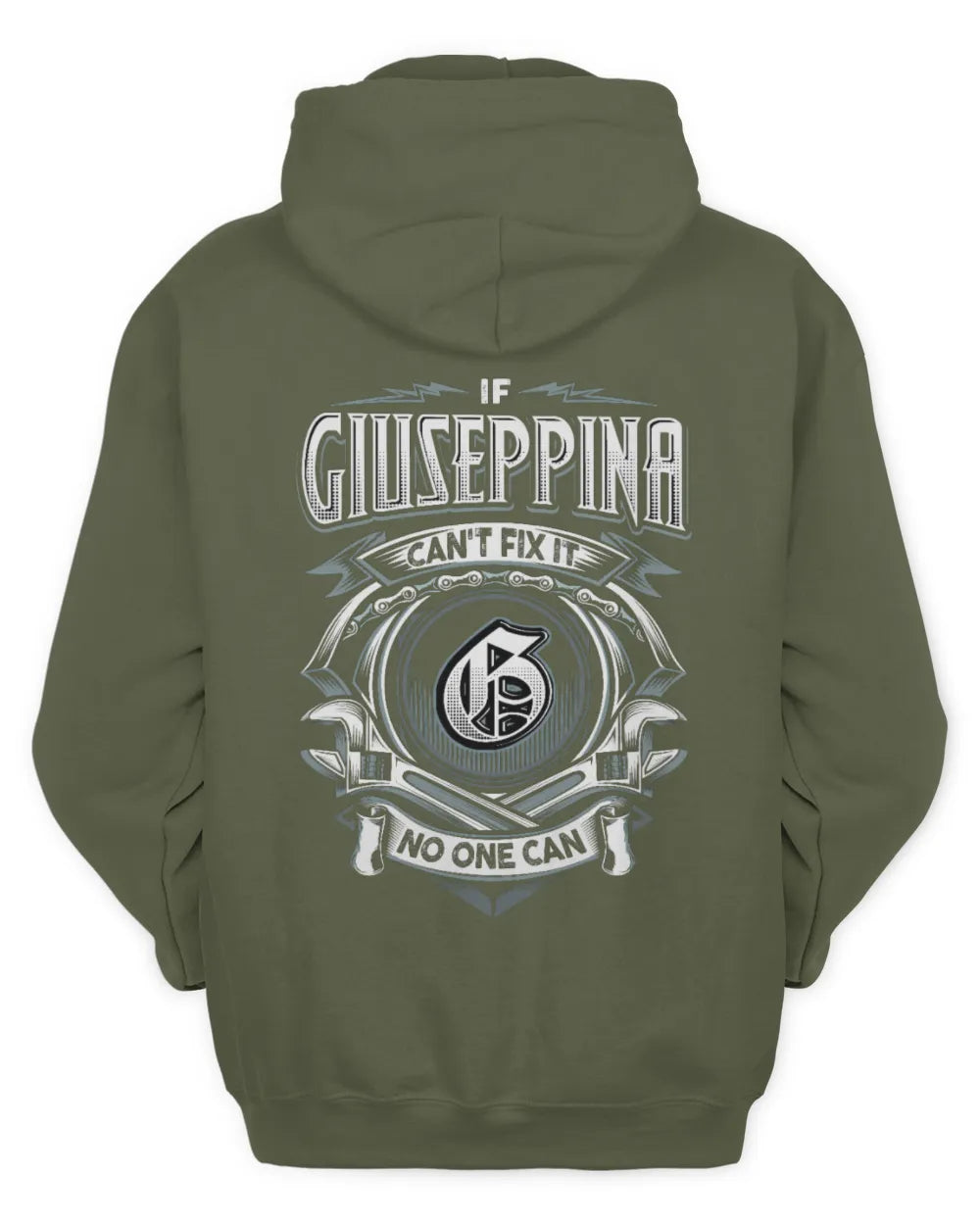 GIUSEPPINA AP81-K4-626 - Personalized Ahmed Quote Apparel “If Ahmed Can't Fix It, No One Can” - Unisex Hoodie - Military Green