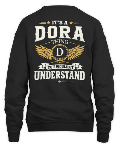 DORA KT06-M008 It’s a [NAME] Thing – You Wouldn’t Understand | Personalized Vintage T-Shirt - Unisex Sweatshirt - Black
