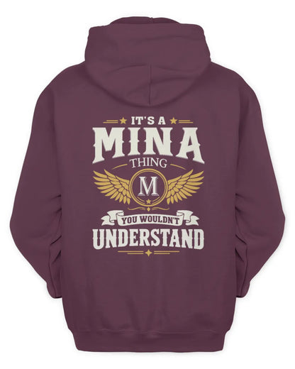 MINA KT06-M008 It’s a [NAME] Thing – You Wouldn’t Understand | Personalized Vintage T-Shirt - Unisex Hoodie - Maroon