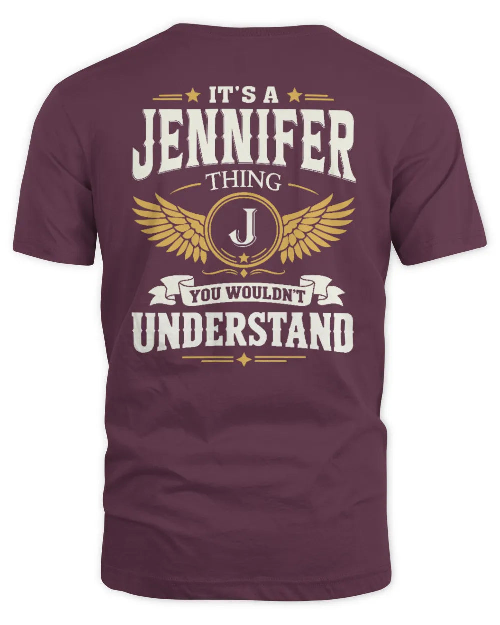 JENNIFER KT06-M008 It’s a [NAME] Thing – You Wouldn’t Understand | Personalized Vintage T-Shirt - Unisex Standard T-Shirt - Maroon
