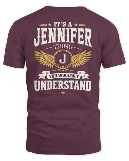 JENNIFER KT06-M008 It’s a [NAME] Thing – You Wouldn’t Understand | Personalized Vintage T-Shirt - Unisex Standard T-Shirt - Maroon