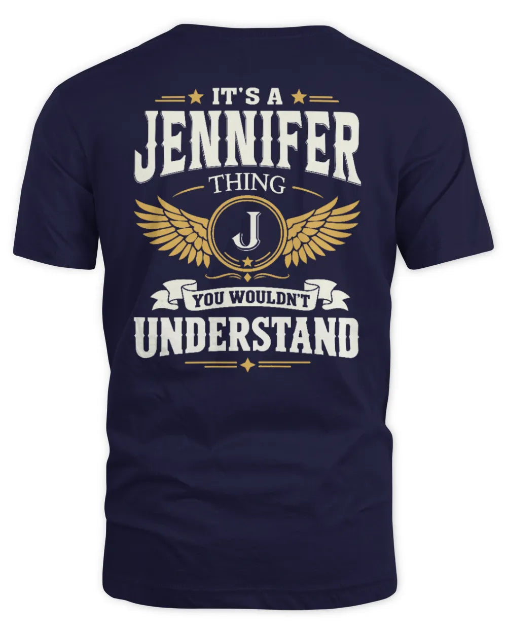 JENNIFER KT06-M008 It’s a [NAME] Thing – You Wouldn’t Understand | Personalized Vintage T-Shirt - Unisex Standard T-Shirt - Navy
