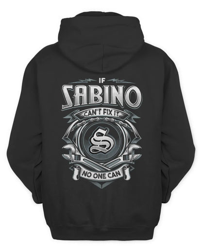 SABINO AP81-K4-626 - Personalized Ahmed Quote Apparel “If Ahmed Can't Fix It, No One Can” - Unisex Hoodie - Black