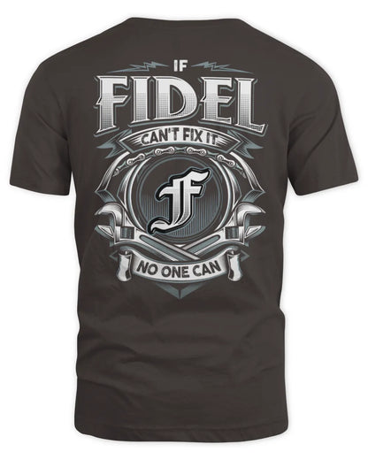 FIDEL AP81-K4-626 - Personalized Ahmed Quote Apparel “If Ahmed Can't Fix It, No One Can” - Unisex Standard T-Shirt - Dark Chocolate