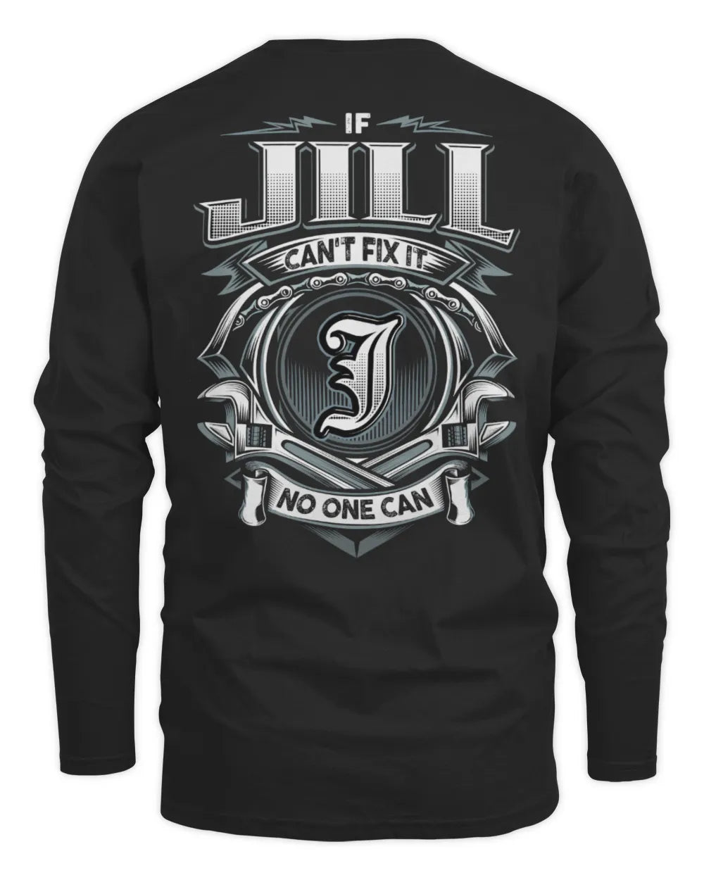 JILL AP81-K4-626 - Personalized Ahmed Quote Apparel “If Ahmed Can't Fix It, No One Can” - Men's Long Sleeved T-Shirt - Black
