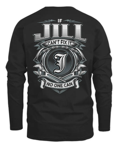 JILL AP81-K4-626 - Personalized Ahmed Quote Apparel “If Ahmed Can't Fix It, No One Can” - Men's Long Sleeved T-Shirt - Black