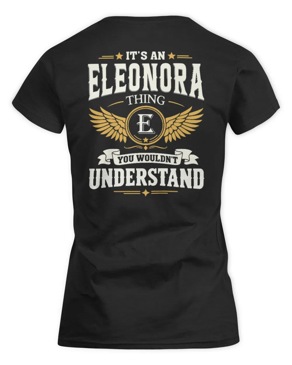 ELEONORA KT06-M008 It’s a [NAME] Thing – You Wouldn’t Understand | Personalized Vintage T-Shirt - Women's Standard T-Shirt - Black