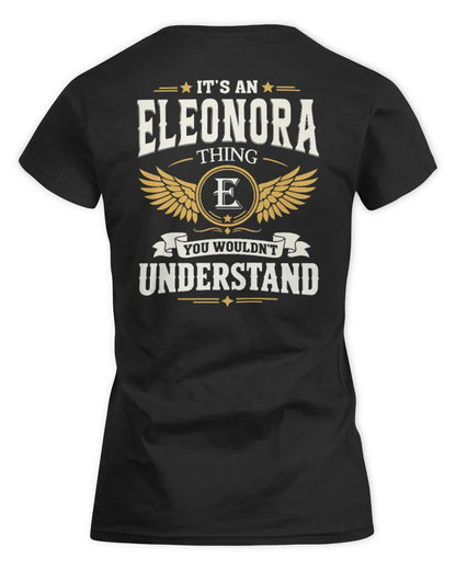 ELEONORA KT06-M008 It’s a [NAME] Thing – You Wouldn’t Understand | Personalized Vintage T-Shirt - Women's Standard T-Shirt - Black