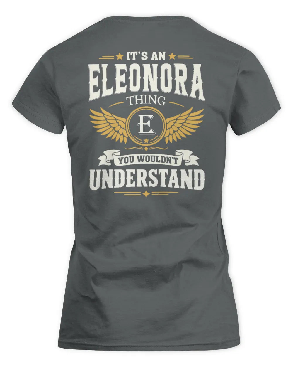 ELEONORA KT06-M008 It’s a [NAME] Thing – You Wouldn’t Understand | Personalized Vintage T-Shirt - Women's Standard T-Shirt - Charcoal