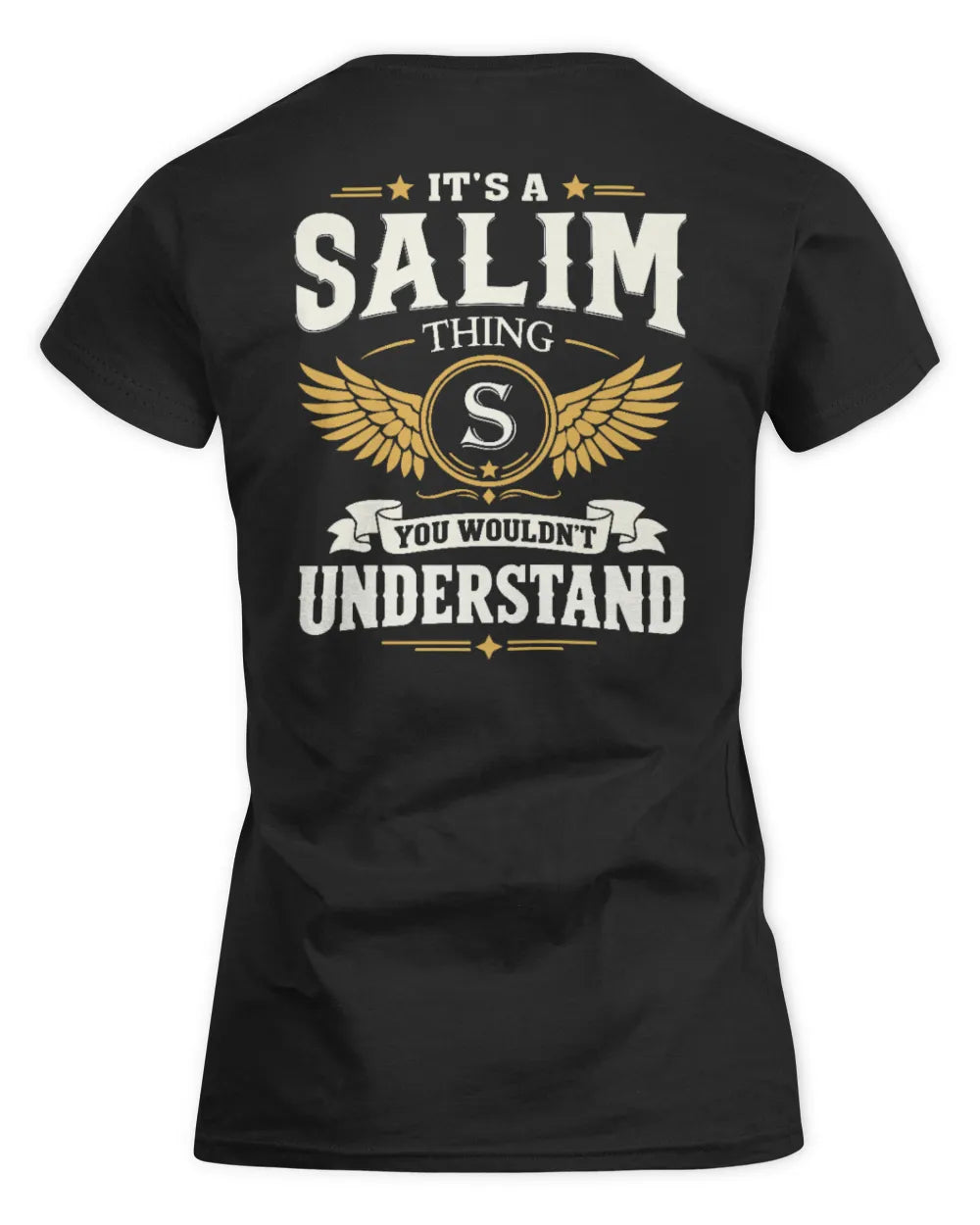 SALIM KT06-M008 It’s a [NAME] Thing – You Wouldn’t Understand | Personalized Vintage T-Shirt - Women's Standard T-Shirt - Black