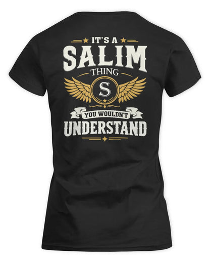 SALIM KT06-M008 It’s a [NAME] Thing – You Wouldn’t Understand | Personalized Vintage T-Shirt - Women's Standard T-Shirt - Black